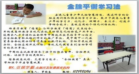 沈阳全脑开发培训 引领学霸之路，助力少儿优质成长